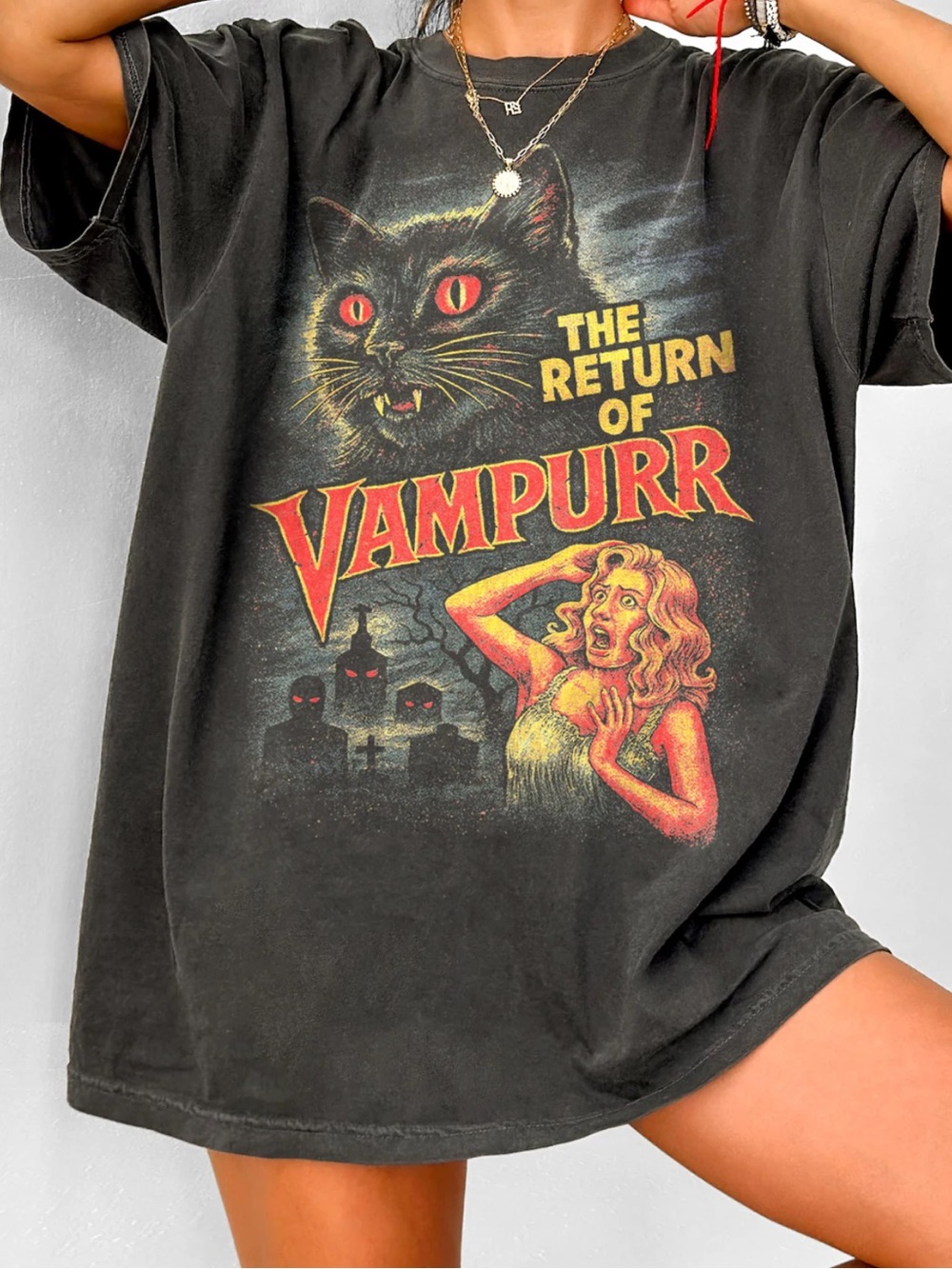Comfort Colors Pepper The Return of Vampurr Graphic Tee